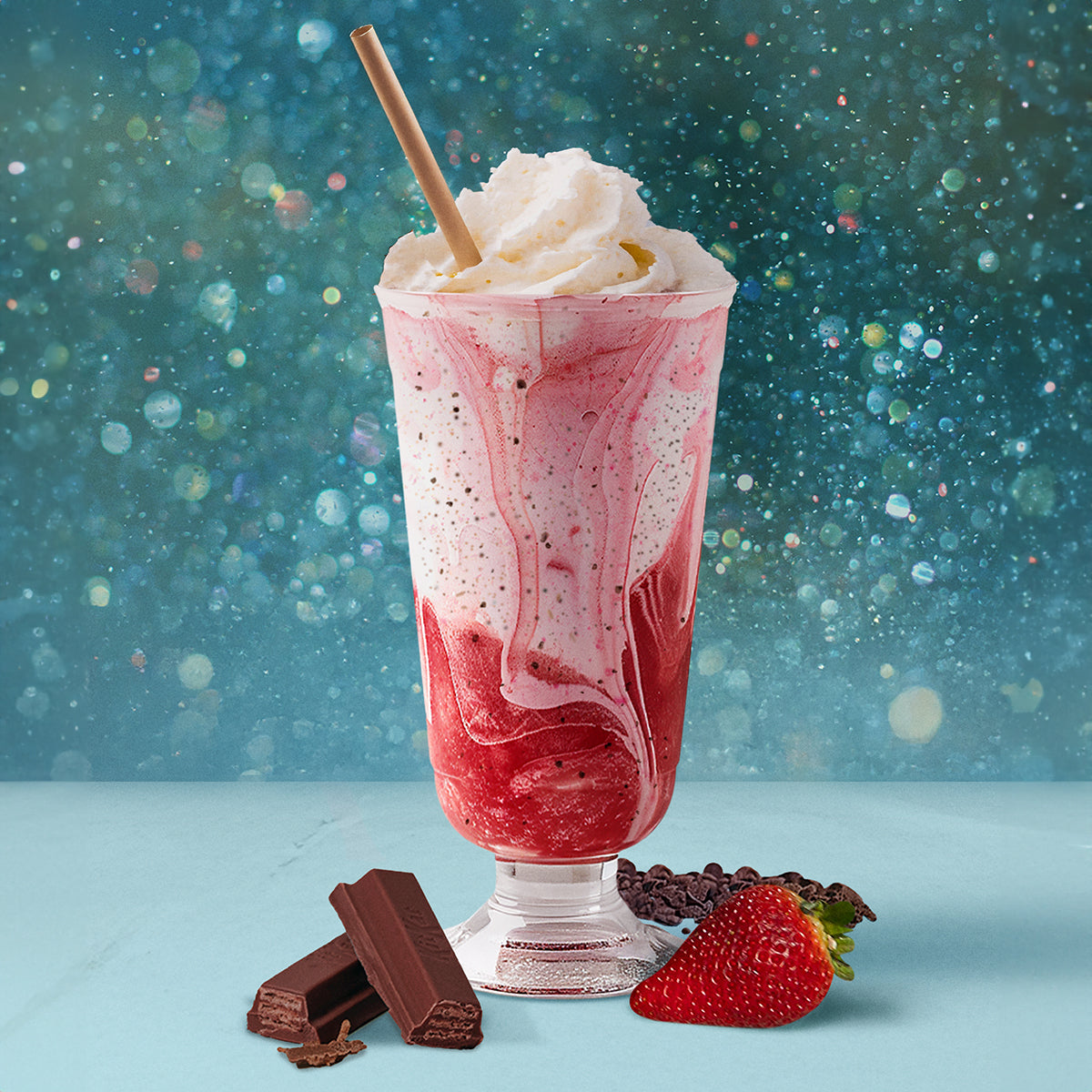 Strawberry Mocha Iced Blend Made with KITKAT®