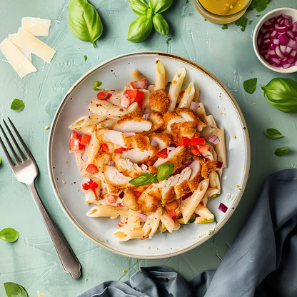 Crumbed Chicken Pasta Salad