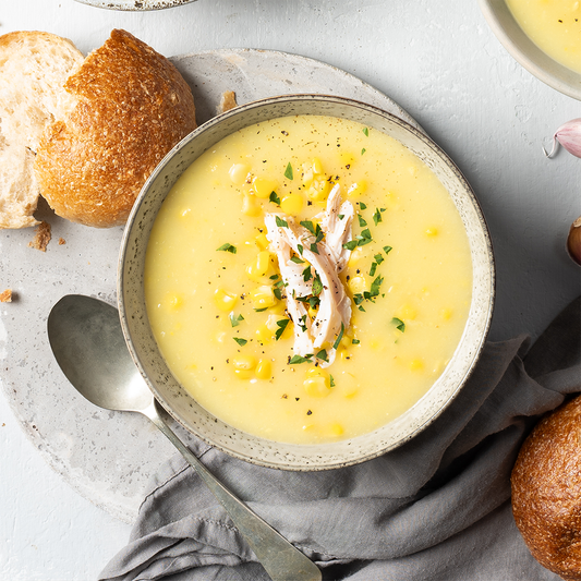 Soup and Bread Roll